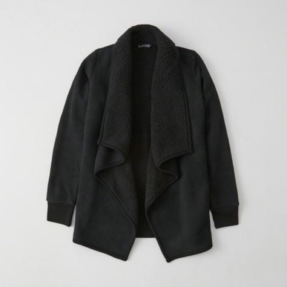 Abercrombie & Fitch Sherpa Lined Cardigan